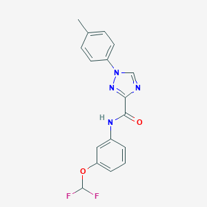 N-[3-(difluoromethoxy)phenyl]-1-(4-methylphenyl)-1H-1,2,4-triazole-3-carboxamide