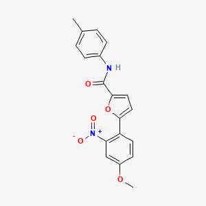 molecular formula C19H16N2O5 B2789201 5-(4-methoxy-2-nitrophenyl)-N-(4-methylphenyl)furan-2-carboxamide CAS No. 887347-71-9