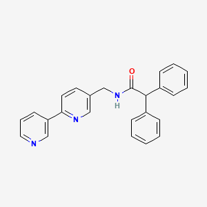 N-([2,3'-bipyridin]-5-ylmethyl)-2,2-diphenylacetamide