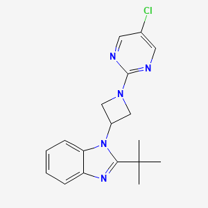 2-tert-butyl-1-[1-(5-chloropyrimidin-2-yl)azetidin-3-yl]-1H-1,3-benzodiazole