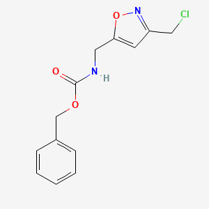 Benzyl N-[[3-(chloromethyl)-1,2-oxazol-5-yl]methyl]carbamate