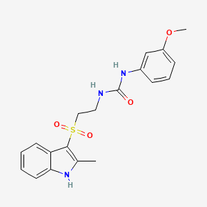1-(3-methoxyphenyl)-3-(2-((2-methyl-1H-indol-3-yl)sulfonyl)ethyl)urea