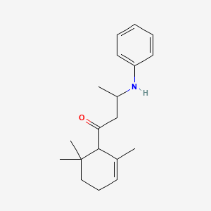 molecular formula C21H29NO5 B2789244 3-(Phenylamino)-1-(2,6,6-trimethylcyclohex-2-en-1-yl)butan-1-one CAS No. 1216524-55-8