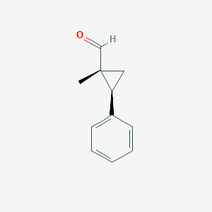 molecular formula C11H12O B2789245 rac-(1R,2S)-1-methyl-2-phenylcyclopropane-1-carbaldehyde CAS No. 34271-32-4