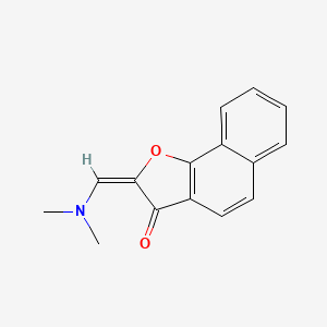 molecular formula C15H13NO2 B2789253 2-[(dimethylamino)methylene]naphtho[1,2-b]furan-3(2H)-one CAS No. 338401-18-6