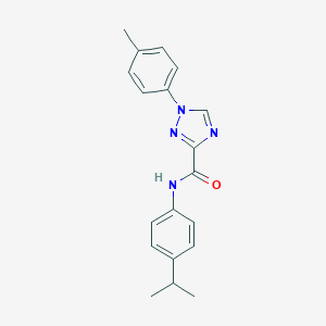 molecular formula C19H20N4O B278927 N-(4-isopropylphenyl)-1-(4-methylphenyl)-1H-1,2,4-triazole-3-carboxamide 