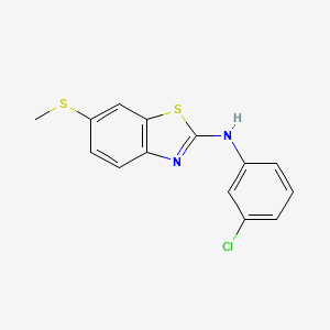 N-(3-chlorophenyl)-6-(methylthio)benzo[d]thiazol-2-amine