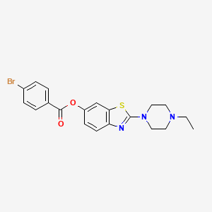 2-(4-Ethylpiperazin-1-yl)benzo[d]thiazol-6-yl 4-bromobenzoate