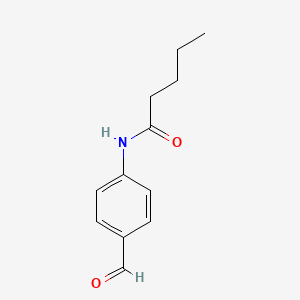 N-(4-formylphenyl)pentanamide