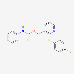 [2-(4-bromophenyl)sulfanylpyridin-3-yl]methyl N-phenylcarbamate