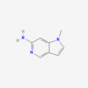 molecular formula C8H9N3 B2789296 1-Methyl-1H-pyrrolo[3,2-c]pyridin-6-amine CAS No. 1552214-01-3