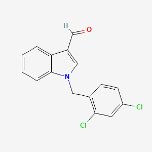 molecular formula C16H11Cl2NO B2789297 1-(2,4-dichlorobenzyl)-1H-indole-3-carbaldehyde CAS No. 90815-03-5