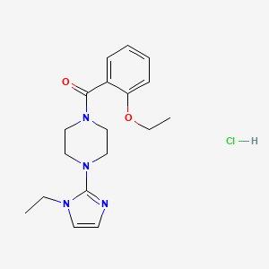 (2-ethoxyphenyl)(4-(1-ethyl-1H-imidazol-2-yl)piperazin-1-yl)methanone hydrochloride