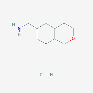 3,4,4a,5,6,7,8,8a-Octahydro-1H-isochromen-6-ylmethanamine;hydrochloride