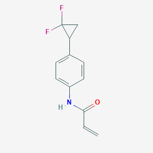 N-[4-(2,2-Difluorocyclopropyl)phenyl]prop-2-enamide