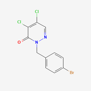 2-[(4-Bromophenyl)methyl]-4,5-dichloro-2,3-dihydropyridazin-3-one