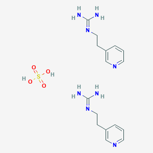 2-(2-Pyridin-3-ylethyl)guanidine;sulfuric acid
