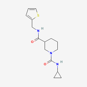 N1-cyclopropyl-N3-(thiophen-2-ylmethyl)piperidine-1,3-dicarboxamide