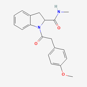 1-(2-(4-methoxyphenyl)acetyl)-N-methylindoline-2-carboxamide