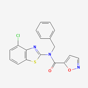 N-benzyl-N-(4-chlorobenzo[d]thiazol-2-yl)isoxazole-5-carboxamide