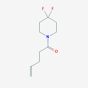 molecular formula C10H15F2NO B2789329 1-(4,4-Difluoropiperidin-1-yl)pent-4-en-1-one CAS No. 2327058-19-3