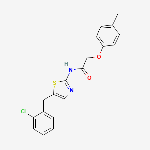 molecular formula C19H17ClN2O2S B2789333 N-[5-(2-Chloro-benzyl)-thiazol-2-yl]-2-p-tolyloxy-acetamide CAS No. 301176-01-2
