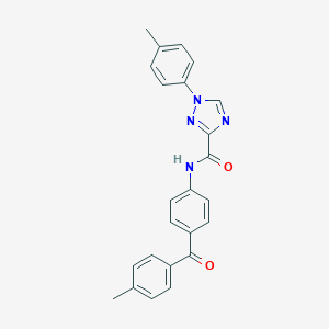 molecular formula C24H20N4O2 B278934 N-[4-(4-methylbenzoyl)phenyl]-1-(4-methylphenyl)-1H-1,2,4-triazole-3-carboxamide 