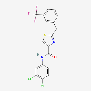 N-(3,4-dichlorophenyl)-2-[3-(trifluoromethyl)benzyl]-1,3-thiazole-4-carboxamide