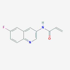 molecular formula C12H9FN2O B2789391 N-(6-Fluoroquinolin-3-yl)prop-2-enamide CAS No. 2361641-44-1