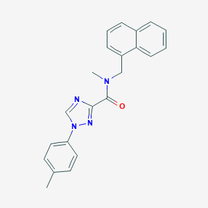 N-methyl-1-(4-methylphenyl)-N-(1-naphthylmethyl)-1H-1,2,4-triazole-3-carboxamide