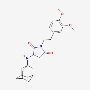 3-(1-Adamantylamino)-1-[2-(3,4-dimethoxyphenyl)ethyl]pyrrolidine-2,5-dione