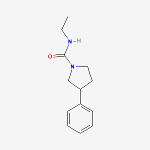 molecular formula C13H18N2O B2789449 N-ethyl-3-phenylpyrrolidine-1-carboxamide CAS No. 1209587-47-2