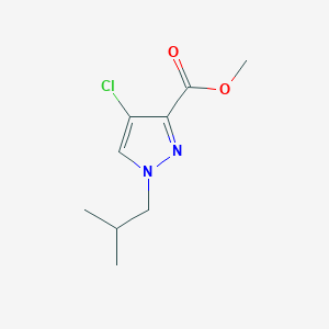 molecular formula C9H13ClN2O2 B2789465 methyl 4-chloro-1-isobutyl-1H-pyrazole-3-carboxylate CAS No. 1856095-61-8