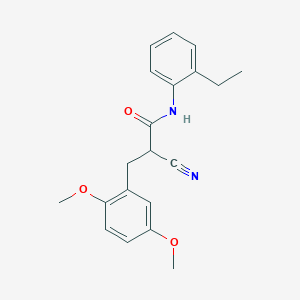 molecular formula C20H22N2O3 B2789478 2-cyano-3-(2,5-dimethoxyphenyl)-N-(2-ethylphenyl)propanamide CAS No. 1260997-41-8