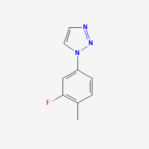 molecular formula C9H8FN3 B2789479 1-(3-fluoro-4-methylphenyl)-1H-1,2,3-triazole CAS No. 2137687-93-3