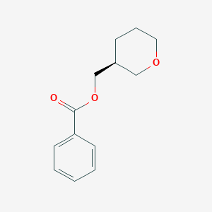 molecular formula C13H16O3 B2789482 (S)-(Tetrahydro-2H-pyran-3-yl)methyl benzoate CAS No. 219701-50-5