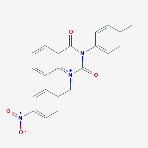 molecular formula C22H17N3O4 B2789495 3-(4-Methylphenyl)-1-[(4-nitrophenyl)methyl]-1,2,3,4-tetrahydroquinazoline-2,4-dione CAS No. 899782-47-9