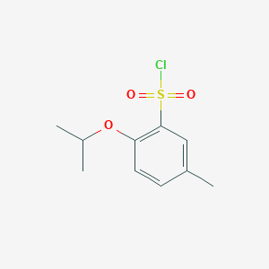 5-Methyl-2-(propan-2-yloxy)benzene-1-sulfonyl chloride