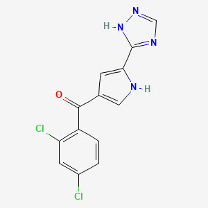 (2,4-dichlorophenyl)[5-(1H-1,2,4-triazol-5-yl)-1H-pyrrol-3-yl]methanone