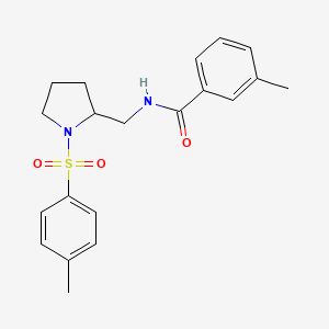 3-methyl-N-((1-tosylpyrrolidin-2-yl)methyl)benzamide