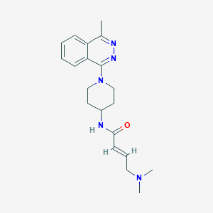 B2789548 (E)-4-(Dimethylamino)-N-[1-(4-methylphthalazin-1-yl)piperidin-4-yl]but-2-enamide CAS No. 2411335-76-5