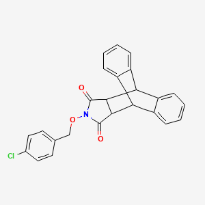 B2789549 17-[(4-Chlorobenzyl)oxy]-17-azapentacyclo[6.6.5.0~2,7~.0~9,14~.0~15,19~]nonadeca-2(7),3,5,9(14),10,12-hexaene-16,18-dione CAS No. 478029-46-8