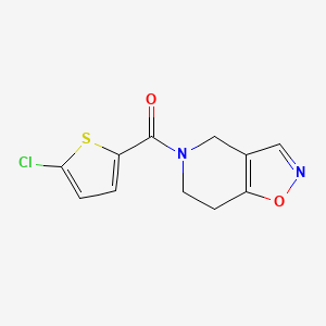 B2789550 (5-chlorothiophen-2-yl)(6,7-dihydroisoxazolo[4,5-c]pyridin-5(4H)-yl)methanone CAS No. 2034487-32-4