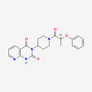 3-(1-(2-phenoxypropanoyl)piperidin-4-yl)pyrido[2,3-d]pyrimidine-2,4(1H,3H)-dione