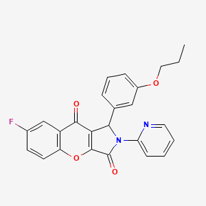 7-Fluoro-1-(3-propoxyphenyl)-2-(pyridin-2-yl)-1,2-dihydrochromeno[2,3-c]pyrrole-3,9-dione