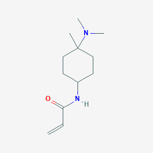 molecular formula C12H22N2O B2789612 N-[4-(Dimethylamino)-4-methylcyclohexyl]prop-2-enamide CAS No. 2166792-82-9