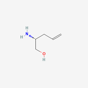molecular formula C5H11NO B2789619 (2R)-2-Aminopent-4-en-1-ol CAS No. 926692-96-8