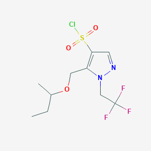 5-(sec-butoxymethyl)-1-(2,2,2-trifluoroethyl)-1H-pyrazole-4-sulfonyl chloride