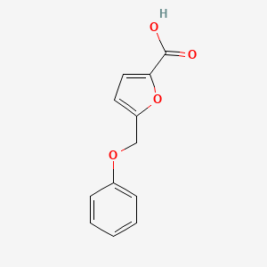 molecular formula C12H10O4 B2789623 5-(Phenoxymethyl)-2-furoic acid CAS No. 91368-74-0