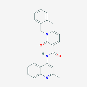 molecular formula C24H21N3O2 B2789635 1-(2-methylbenzyl)-N-(2-methylquinolin-4-yl)-2-oxo-1,2-dihydropyridine-3-carboxamide CAS No. 923210-90-6